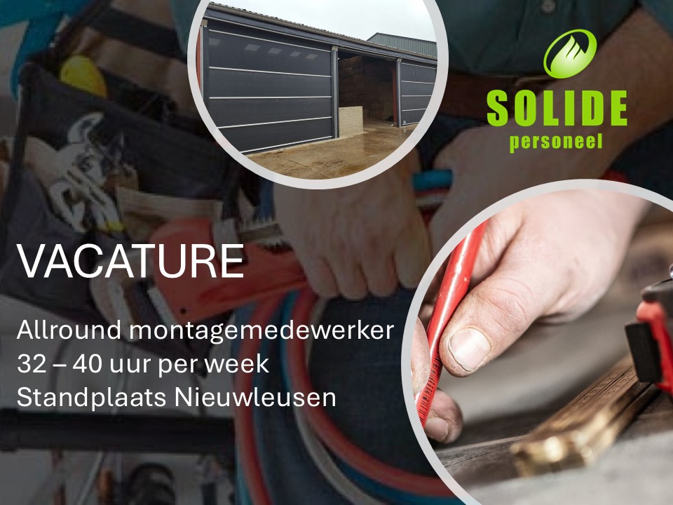 allround montagemedewerker solide personeel