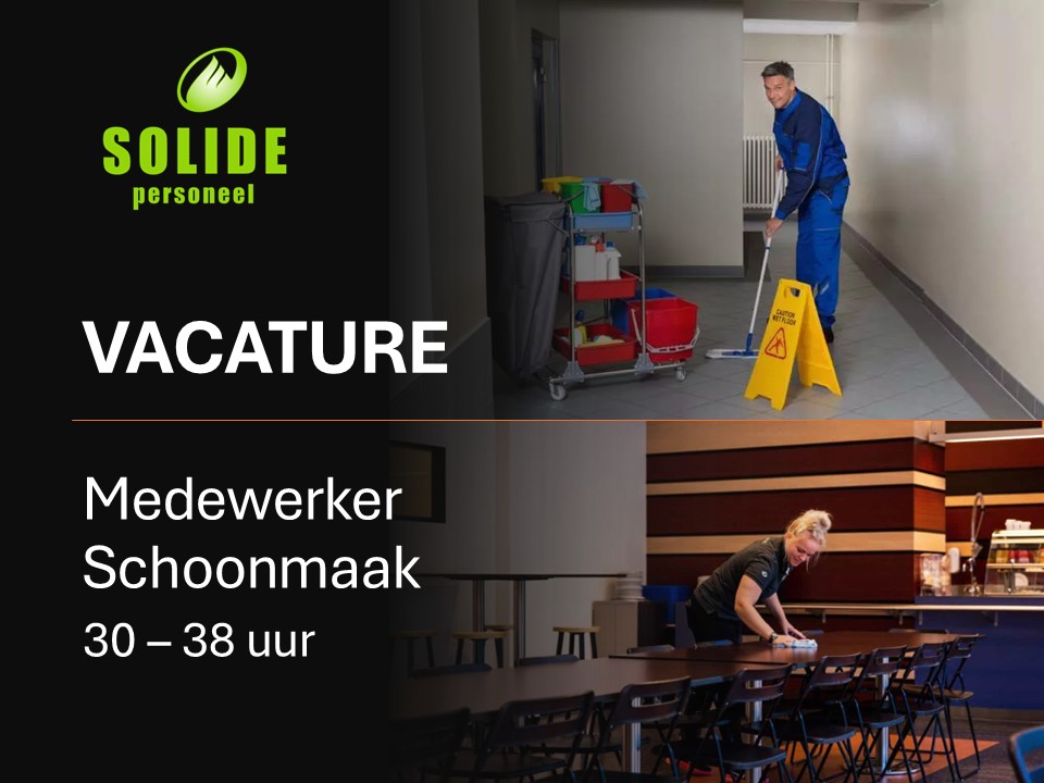 Schoonmaker 32-38 uur